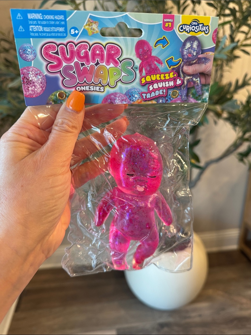 Sugar Swaps Onesies Orb Curiosities, Pink Glitter